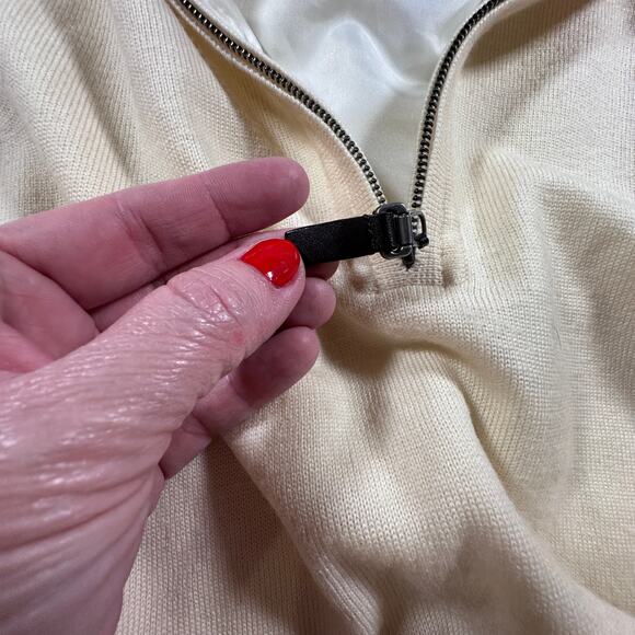 Fairway Greene Italian Merino Baruffa Merino Quarter Zip Windsweater Size Large - Picture 6 of 9